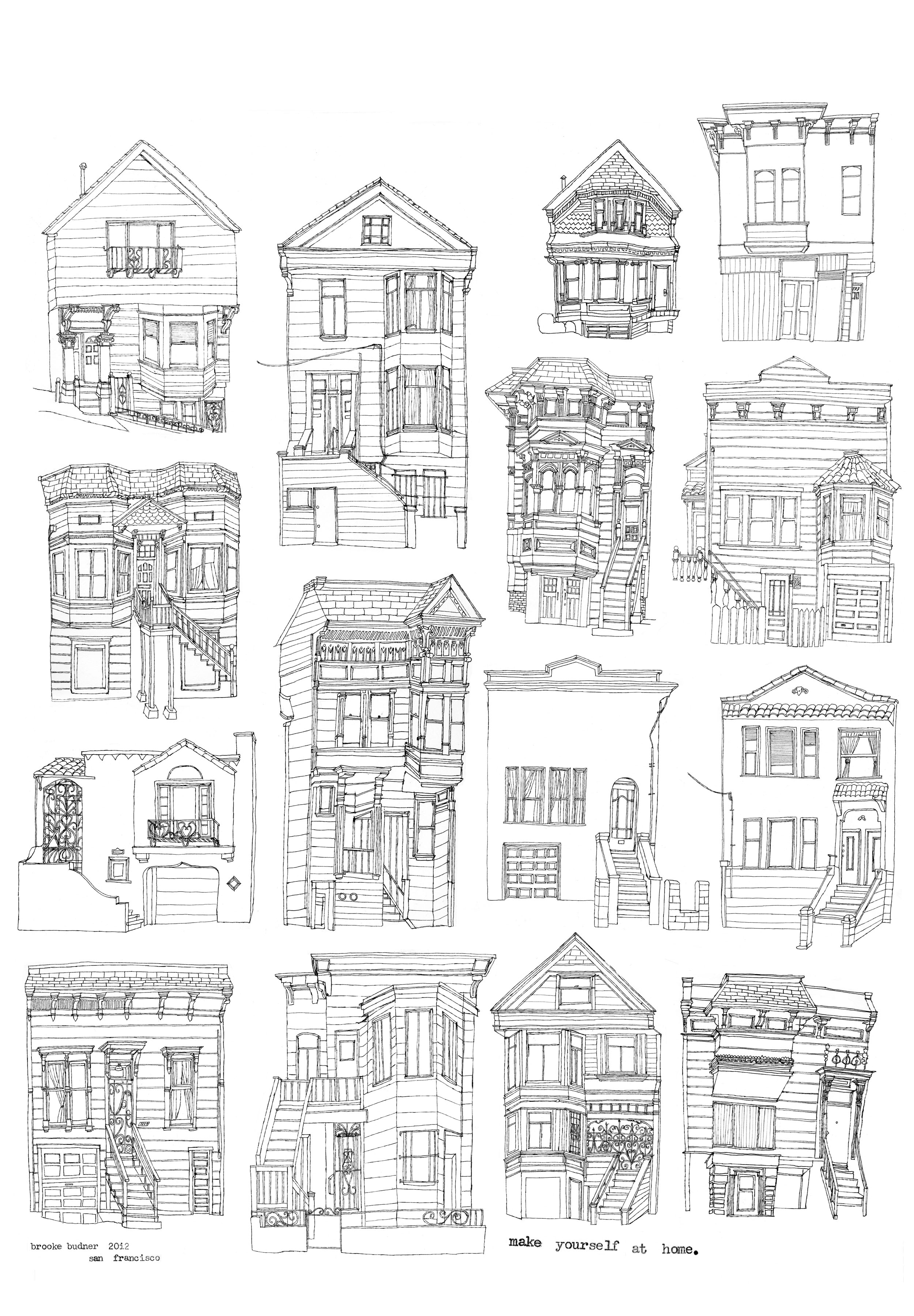 Архитектурные чертежи от руки